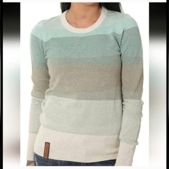 Naketano Light Asozial Am Blasen Striped Pullover Sweater S NWOT - Picture 1 of 16